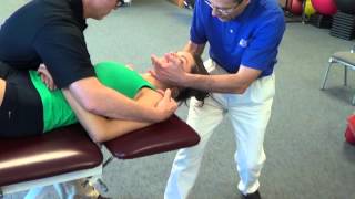 Neck Traction with Rotation  Physical Therapy  IAOMUS [upl. by Enamrahc]