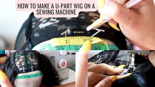 Making a upart wig Sewing machine Ventilated mesh dome cap 2022 [upl. by Gibbeon]