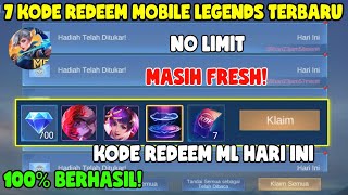 BURUAN 7 KODE REDEEM ML TERBARU KODE REDEEM MOBILE LEGENDS KODE REDEEM ML HARI INI JANUARI 2024 [upl. by Ahcrop]