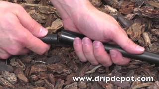 How to Use a Compression Coupler in a Drip Irrigation System [upl. by Onitnevuj]