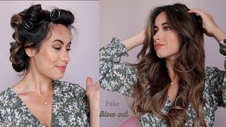 TUTORIEL  CHEVEUX VOLUMINEUX EFFET SALON DE COIFFURE Avec ou Sans Bigoudis [upl. by Leigha585]