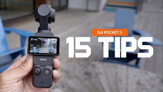 15 TIPS YOU NEED TO KNOW  DJI POCKET 3 [upl. by Nnodnarb791]