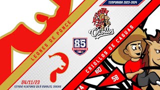 🎥Liga de Béisbol Profesional Roberto Clemente🇵🇷 Leones de Ponce 🆚 Criollos de Caguas⚾️ [upl. by Anattar225]