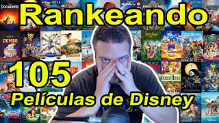 Rankeando las 105 Películas Animadas de Disney  Especial 10mo Aniversario [upl. by Chubb]