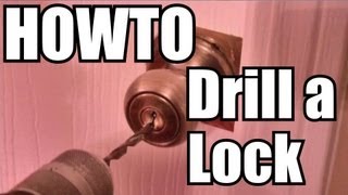 How to Drill a Lock  QUICK [upl. by Nailliw]