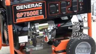 Generac 5943 GP7500E 7500 Watt Generator  Honest Review [upl. by Even]