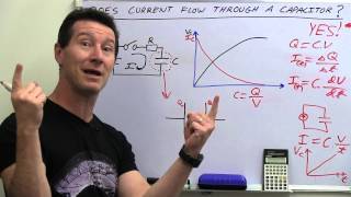 EEVblog 486  Does Current Flow Through A Capacitor [upl. by Christan827]