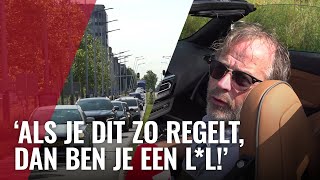 Boze automobilisten verkeer ring Oost vast door werkzaamheden [upl. by Rechaba]