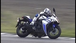 YAMAHA YZFR25 vs Kawasaki Ninja250 サーキット完全試乗対決｜丸山浩の速攻バイクインプレ [upl. by Shurwood128]