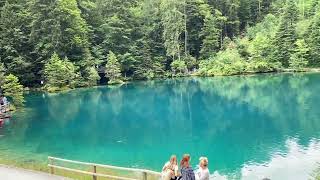 BLAUSEE Switzerland 🇨🇭 Viewed blausee switzerland [upl. by Thanh293]