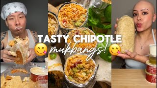 Tasty Chipotle ASMR mukbangs 🤤 [upl. by Jarib]