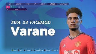 Raphael Varane FaceMod for FIFA 23  FREE  FIFA 23 Mod [upl. by Airekal]