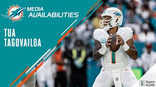 Tua Tagovailoa meets with the media  Miami Dolphins [upl. by Elorac875]