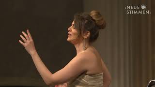 NEUE STIMMEN 2023 – Prizewinners concert Francesca Pia Vitale sings quotEccomi in lieta vestaquot [upl. by Kcire890]