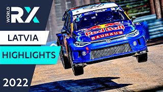 World Rallycross Highlights  Ferratum World RX Of Riga  Latvia 2022  Day 2 [upl. by Broderic]