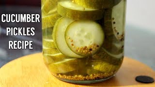 Cucumber Pickles Recipe  Burger amp Sandwich Pickles Recipe [upl. by Schlesinger638]