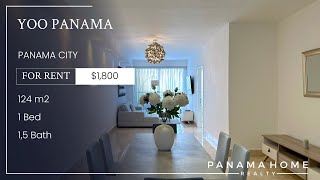 1800 Fully furnished C model apartment for rent located in YooampArts Panama [upl. by Esiole]