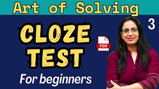 Cloze Test for Beginners  3  Tricks  SSC CGL 2023  English With Rani Maam [upl. by Edlihtam]