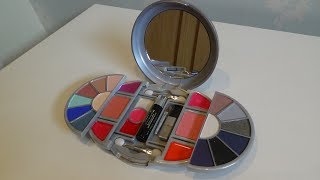 Claires Silver Compact Mirror Full Face Makeup Cosmetic Set [upl. by Adnana]