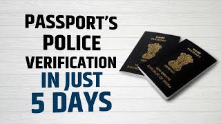 Passport Police Verification In Just 5 Days [upl. by Kimbra]