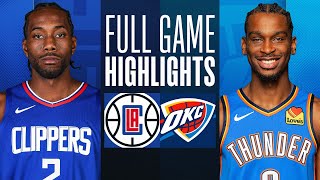 CLIPPERS at THUNDER  FULL GAME HIGHLIGHTS  February 22 2024 [upl. by Deryl981]