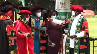 Dr Crispus Kiyonga installed as New Chancellor for Makerere University [upl. by Hollingsworth]