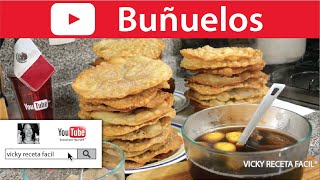 BUÑUELOS ❤️ Vicky Receta Facil [upl. by Mab]