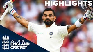 Kohlis Century Sees India Take Control  England v India 3rd Test Day 3 2018  Highlights [upl. by Aihselat]