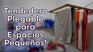 Como Hacer un TENDEDERO PLEGABLE PARA ESPACIOS PEQUEÑOS 🧦👖👕 [upl. by Klimesh]