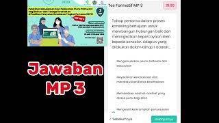 Jawaban Tes Formatif MP 3 Batch2  Pelatihan Manajemen Alur Pelayanan di FKTP [upl. by Neerual]