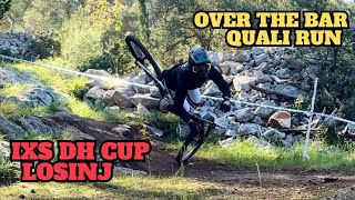 IXS DOWNHILL CUP LOSINJ 🇭🇷  quali day SHOULDER INJURY [upl. by Annahsed306]