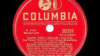 1940 HITS ARCHIVE Darn That Dream  Benny Goodman Mildred Bailey vocal [upl. by Warton415]