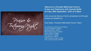 Penketh Methodist Church Praise amp Testimony 080924 Hannah Bailie [upl. by Ettolrahc]