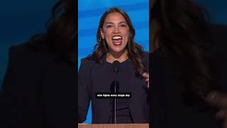 AOC at DNC ‘Trump would sell this country for a dollar’ [upl. by Sirret]