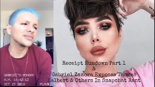 Receipt Rundown Part 1Gabriel Zamora Exposes Thomas Halbert amp Others In Snapchat Rant [upl. by Eivol]