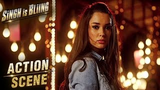 Amy Jackson Bar Fight Scene  Action Scene  Singh Is Bliing  Akshay Kumar Lara Dutta  HD [upl. by Noonan514]