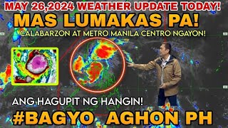 ⚠️LIVEMAS LUMAKAS PA CALABARZON AT METRO MANILA TINUMBOK NA NI BAGYO AGHON WEATHER UPDATE TODAY [upl. by Anelyak954]