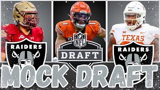 Las Vegas Raiders 2024 OFFSEASON 7 Round Mock Draft Free Agency Strategy and Team Breakdown [upl. by Arria]