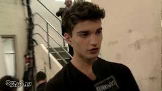 Alexander Ferrario  Interview  Backstage KrisVanAssche  Paris SS 2013 [upl. by Stoat878]