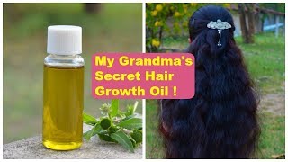 My Grandmas Secret Hair Growth Oil Recipe For Super Fast Hair Growth [upl. by Filide]