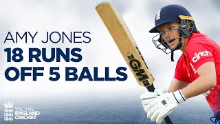 👀 Thrilling Over IN FULL  18 Runs off 5 Balls  Amy Jones vs Australia  Ashes 2023 [upl. by Hulton868]