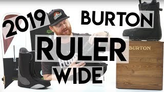 2019 Burton Ruler Wide Snowboard Boots Review [upl. by Janeva]