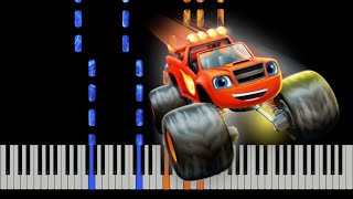 Blaze and the Monster Machines  Theme Song  Piano Tutorial [upl. by Thebault]