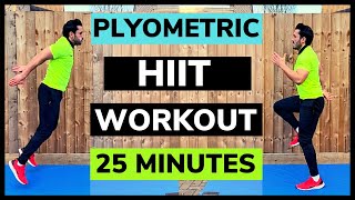 Plyometric Workout At Home  Fat Burning Plyo HIIT Workout [upl. by Chastity684]