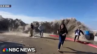 Millions under high surf warnings in California after dangerous ocean waves [upl. by Clynes]