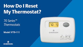 70 Series  1F79111  How Do I Reset My Thermostat [upl. by Airbas]