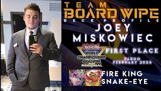 Joey Miskowiec  FIRST PLACE Fargo Regional Feb 2024  Fire King SnakeEye [upl. by Enirac]