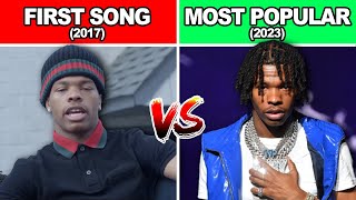 RAPPERS FIRST SONG VS THEIR MOST POPULAR SONG 2023 EDITION PART 2 [upl. by Byrom]