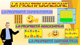 LE PROPRIETÀ DELLA MOLTIPLICAZIONE [upl. by Neyrb]