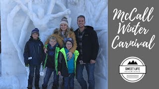 McCall Winter Carnival  Ice Sculptures Ski Town Food Review [upl. by Berne508]